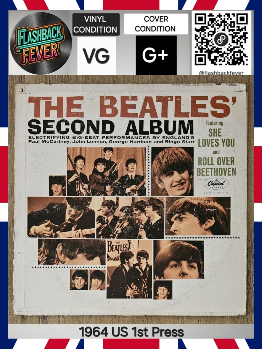 THE BEATLES•The Beatles' Second Album•April 10, 1964 US (#T 2080) L.A. 1st Press